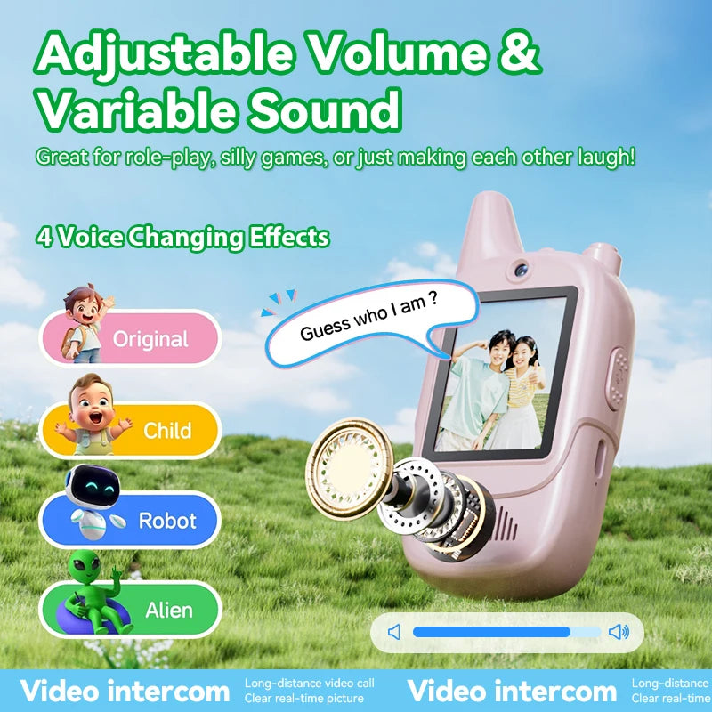 Kids Video Walkie Talkie 2pcs  Video Intercom