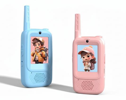 (2026 NEW) Kids Video Walkie Talkie  2pcs Video Intercom  With Cartoon Voice Changer