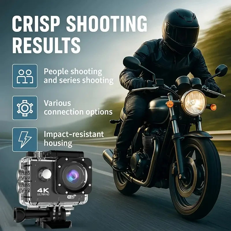 Action Camera 4K With WiFi Sport Cam