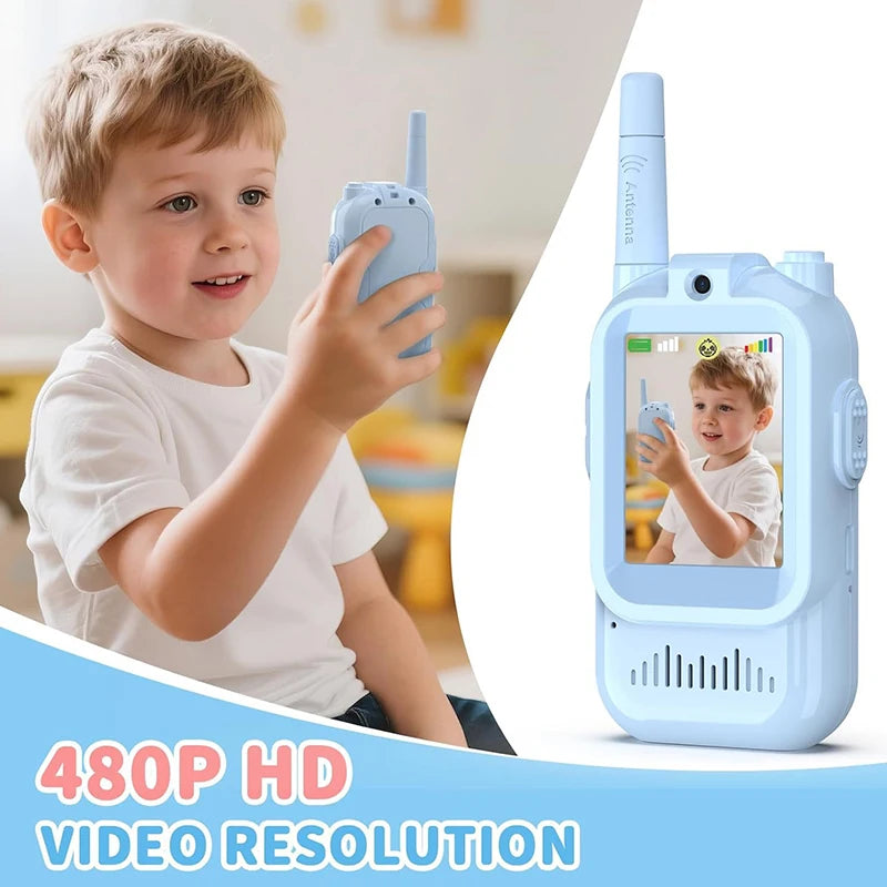 Kids' Video Intercom With Cartoon Voice Changer Gift for Kids