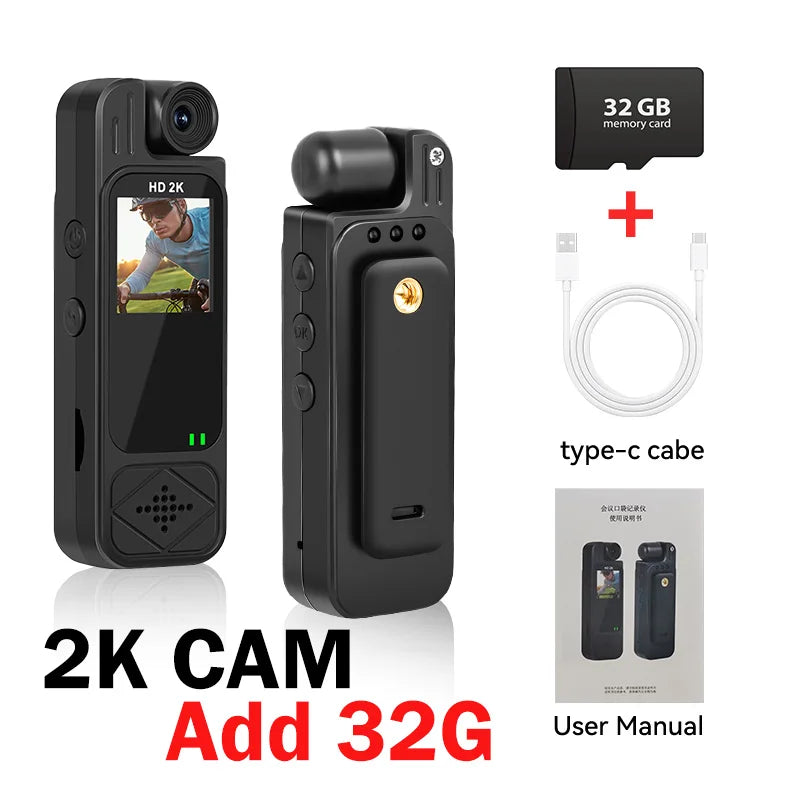 Portable camera 2K Mini Sports Camera (NO WIFI)