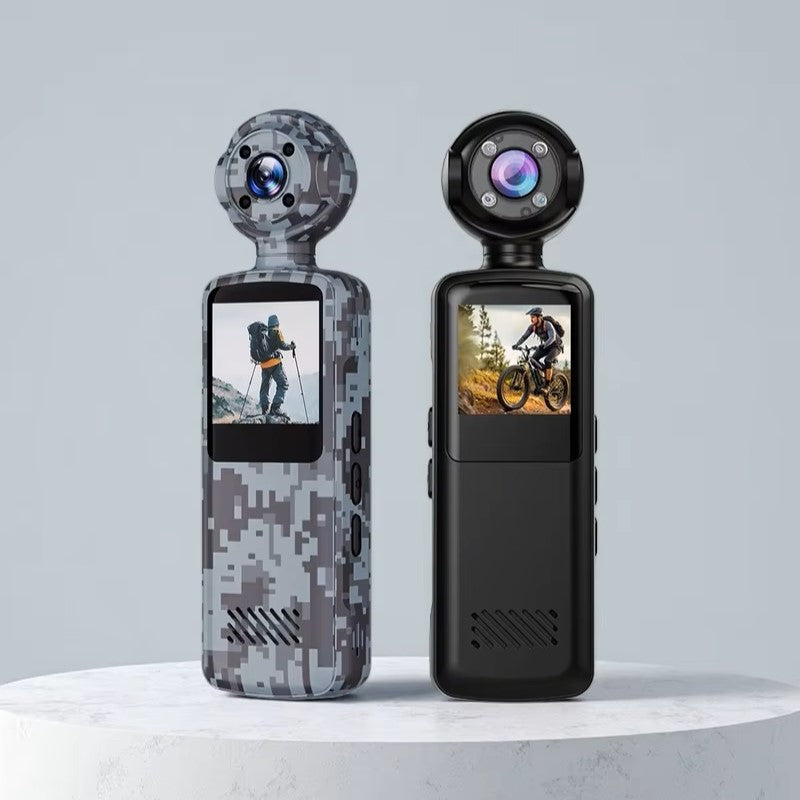 (2026 NEW) Portable Camera With WiFi Mini Action Camera V6 BLACK & CAMOUFLAGE