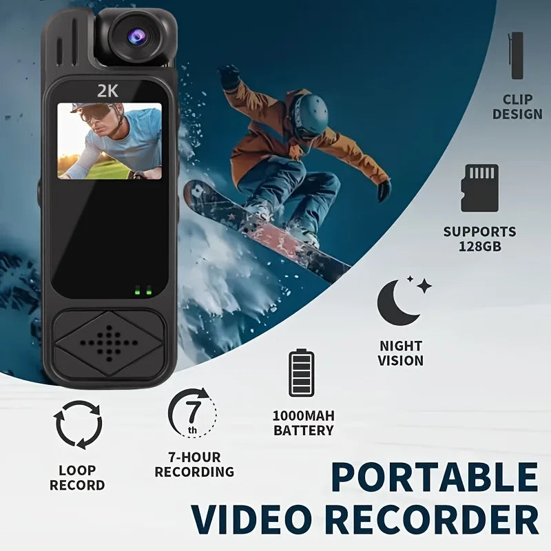 Portable camera 2K Mini Sports Camera (NO WIFI)