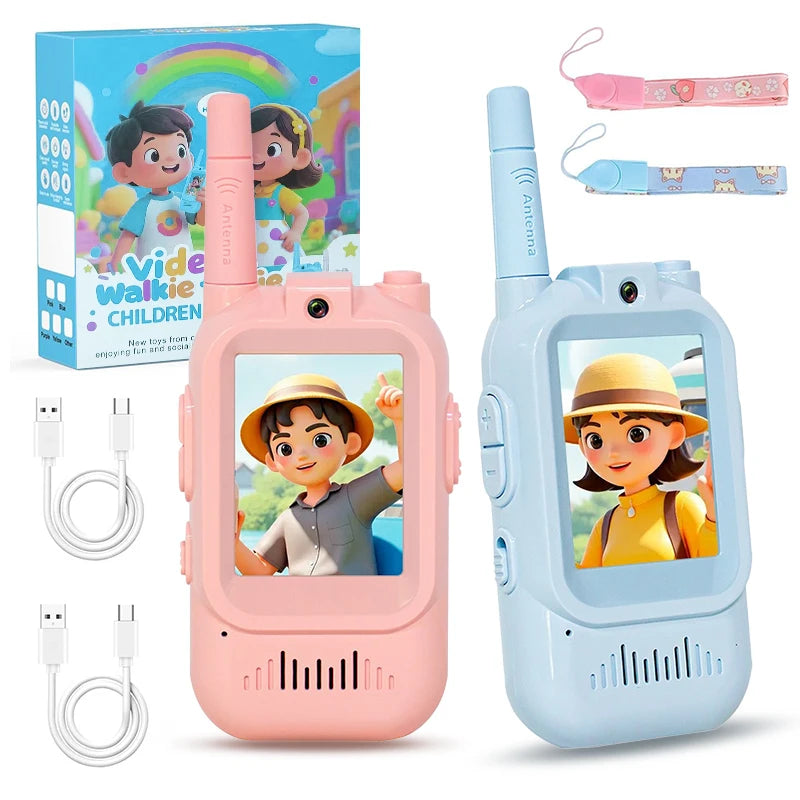 Kids' Video Intercom With Cartoon Voice Changer Gift for Kids